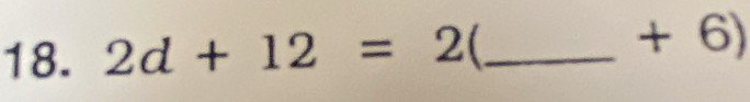 2d+12=2 _ 
+ 6)