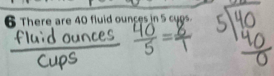 There are 40 fluid ounces in 5 cups.