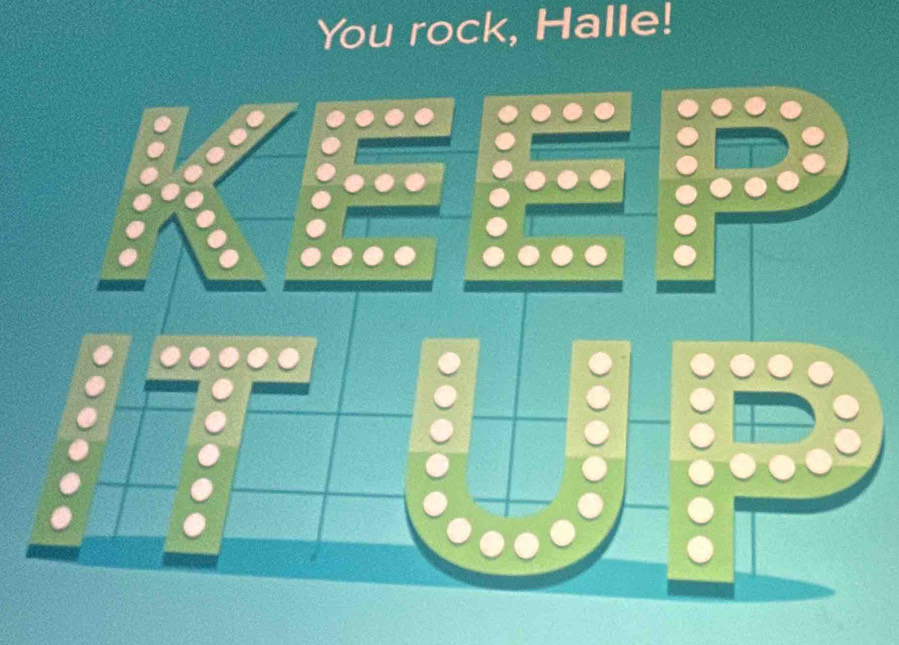 You rock, Halle!