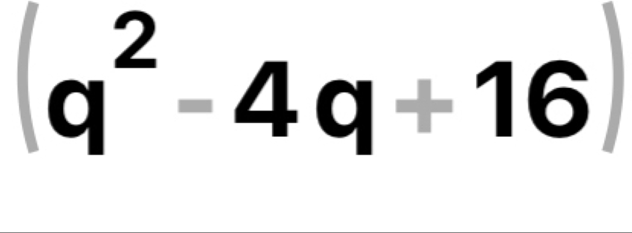 (q^2-4q+16)