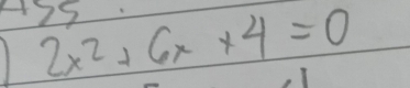 129 2x^2+6x+4=0