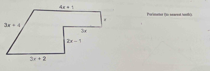 Perimeter (to nearest tenth):