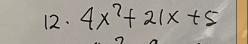 4x^2+21x+5