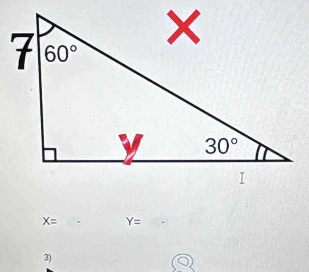 X=. Y=
3)