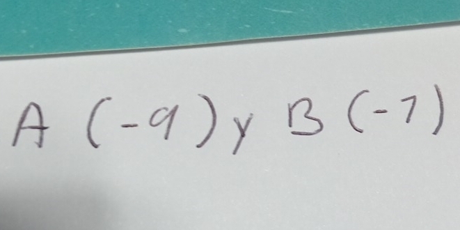 A(-9) · frac sqrt(5)2 B(-7)