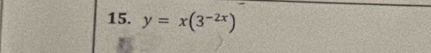 y=x(3^(-2x))