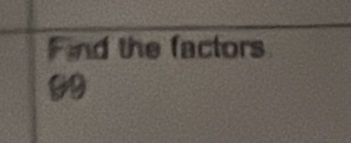 Find the factors