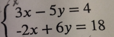  2x+6y = 18