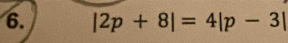 |2p+8|=4|p-3|