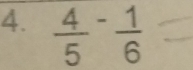 frac 45^(-frac 1)6