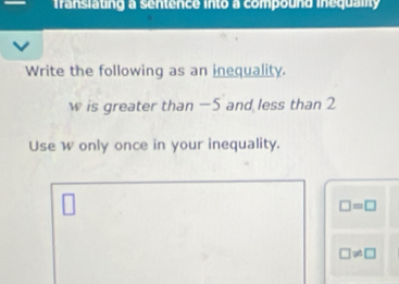 Resuelto:franslaung a sentence into a compound inequalty Write the ...