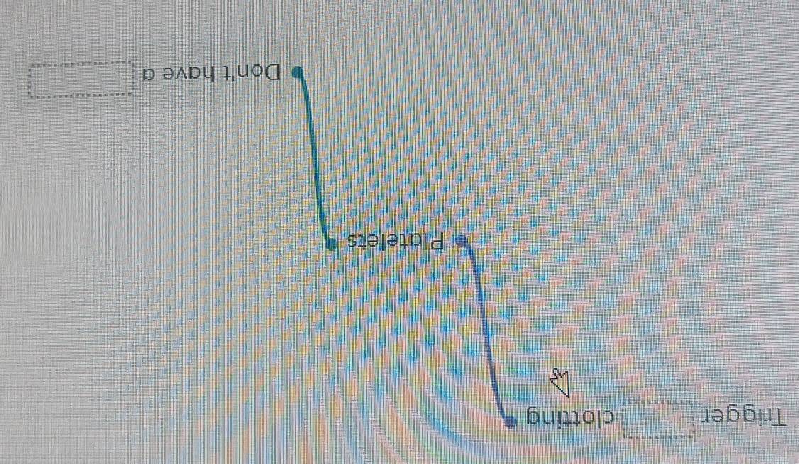 Trigger beginarrayr □  8  3/5  hline 5 □  hline □ endarray clotting
Platelets
Don't have a frac a frac 5x* a  x/b   x/b   frac x-ax+ax=□ 