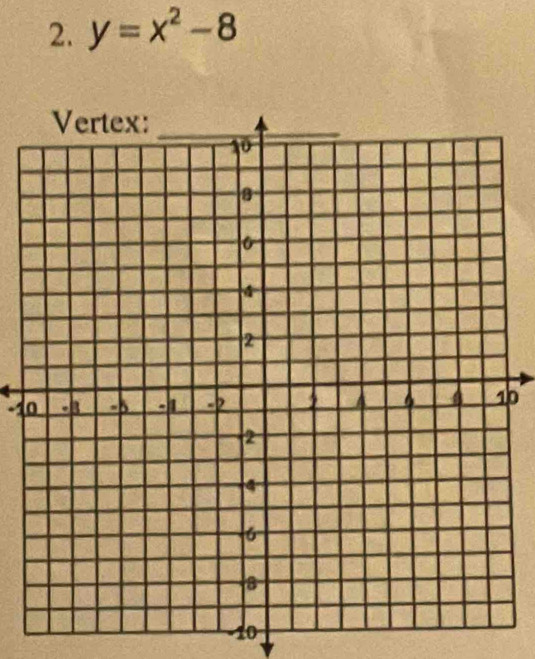 y=x^2-8
-100
-10