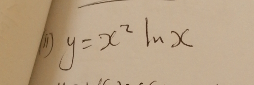 (1 y=x^2ln x