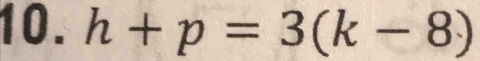 h+p=3(k-8)