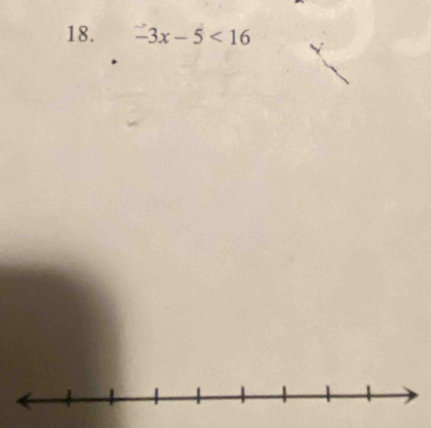 -3x-5<16</tex>