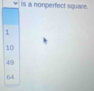 ≌ is a nonperfect square.