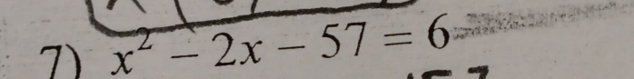 x^2-2x-57=6