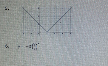 y=-3( 1/2 )^x