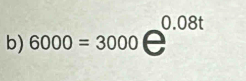 6000=3000Q^(0.08t)