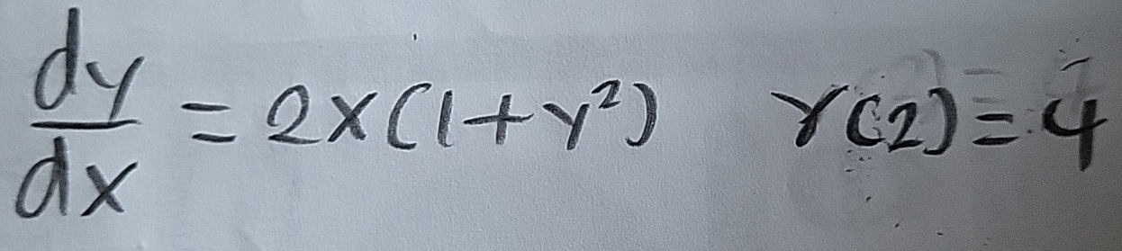  dy/dx =2x(1+y^2)r(2)=4