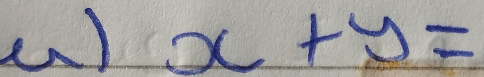 x+y=