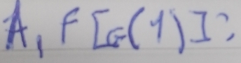 A、 f[G(y)]?