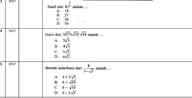 3 2017
81^(frac 3)4
4
5