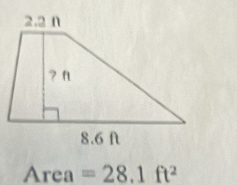 A_1 ea =28.1ft^2