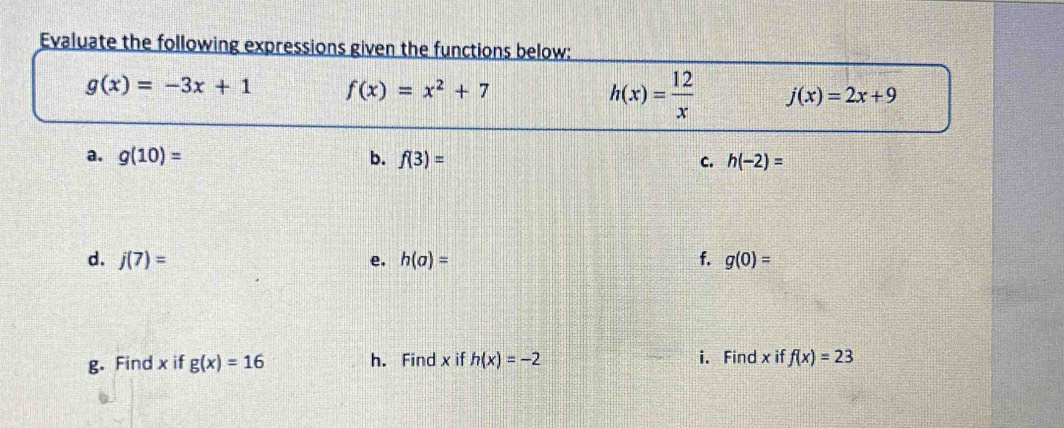 Evaluate the following expres