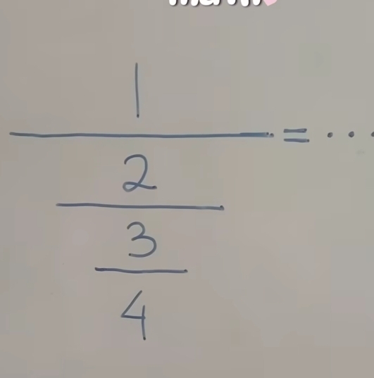 frac 1-frac 2 3/4 =