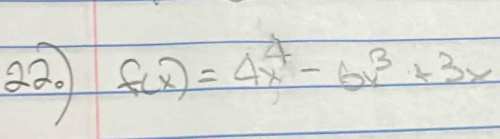 800 f(x)=4x^4-6x^3+3x