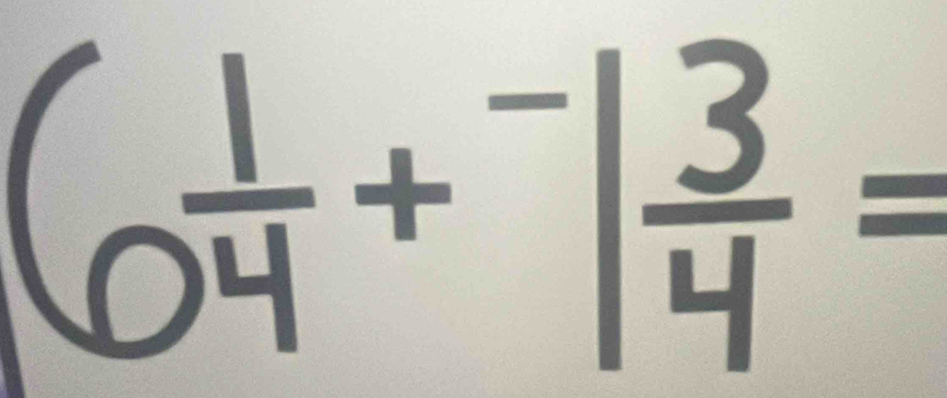 6 1/4 +^-1 3/4 =