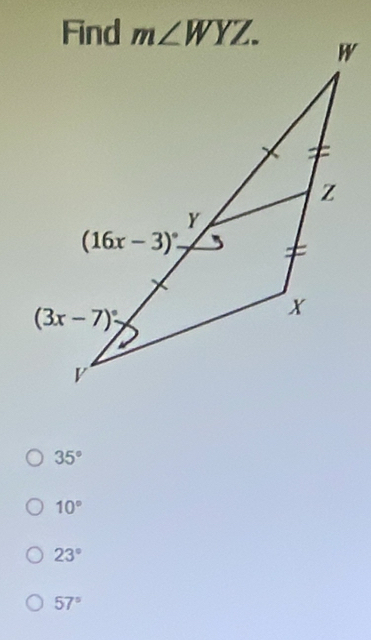 35°
10°
23°
57°