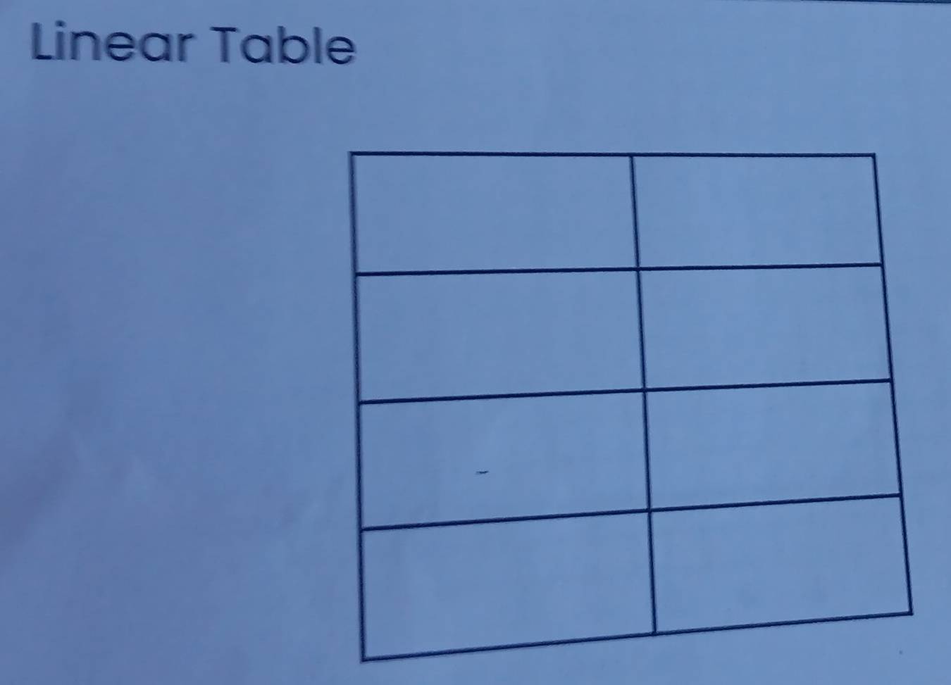 Linear Table