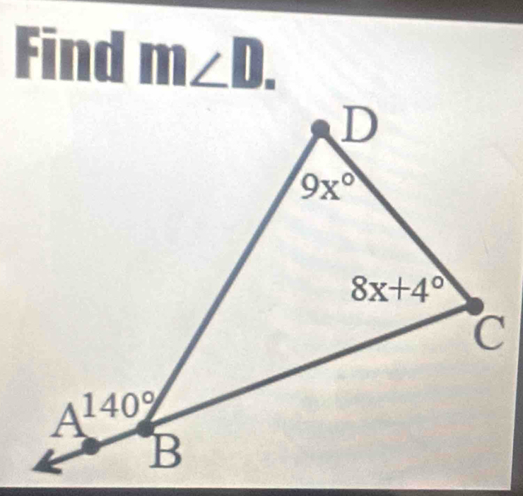 Find m ∠ I.