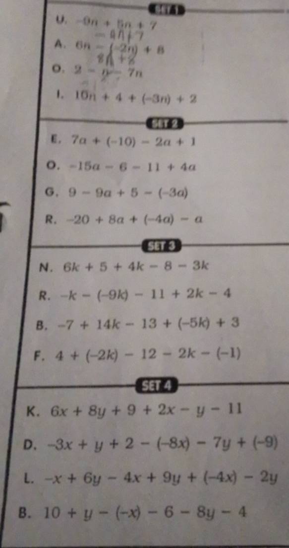 υ. -9n+5n+7
D
L
B