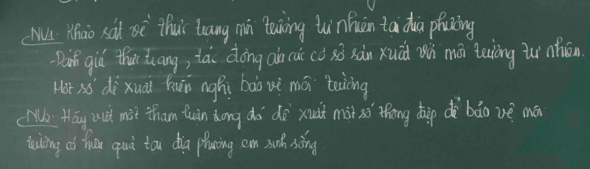 (Wu Yhao sai iè thuis Guang mn taning tùnuèn tāi dia plazing 
ain giǔ thur tuāng, tác dóng an cat (ò ǎ xàn xuàà ù mā leiòng ii tiān 
Hot so di xuai kwén nghì bào vè má tecng 
e Hay wit mit tham tuàn dong do dè xuàt màt sǎ`thāng hip dè bǎo vè mán 
taing co then quà toi dàa phancing en xunth sàng