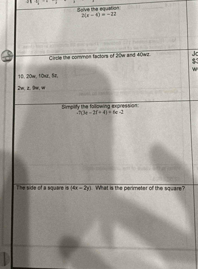 2^(-1)frac 2
2
Solve the equation:
Jc
$3
WN