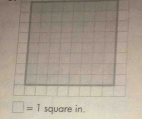 □ =1 square in.