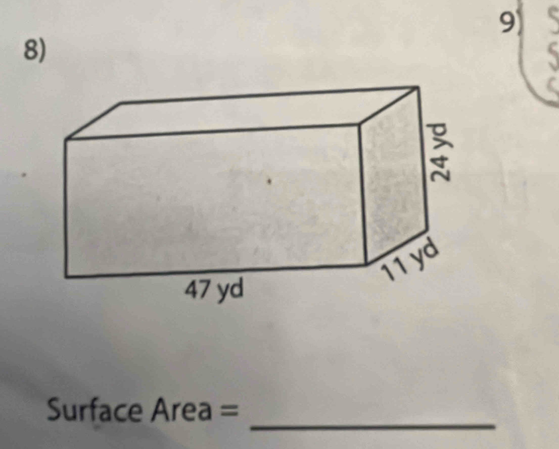 Surface Area =