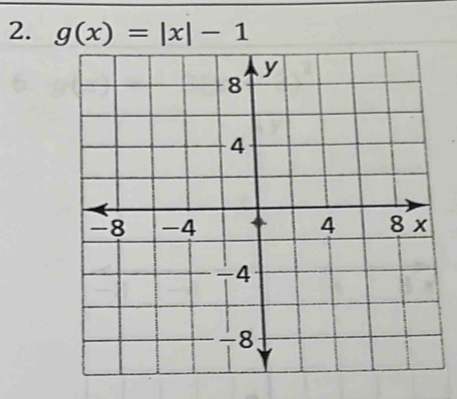 g(x)=|x|-1