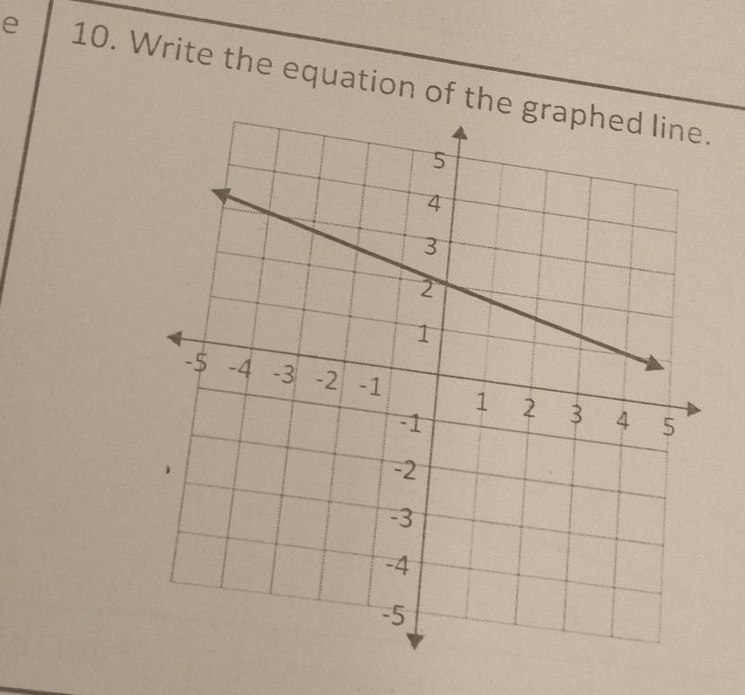 Write the equation of the