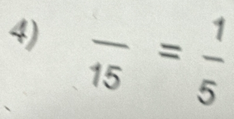 frac 15= 1/5 