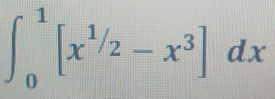 ∈t _0^(1[x^1/2)-x^3]dx