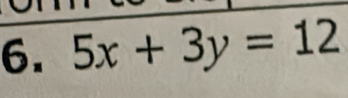 5x+3y=12