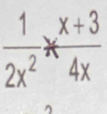  1/2x^2 ast  (x+3)/4x 