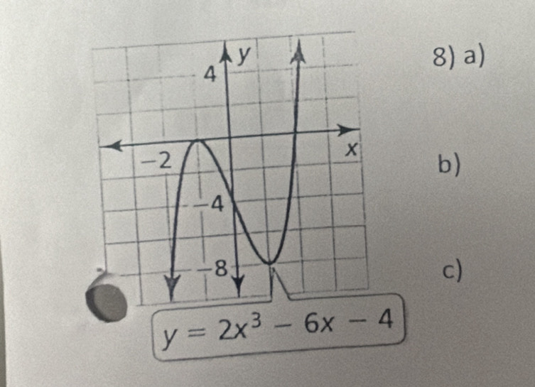 y=2x^3-6x-4