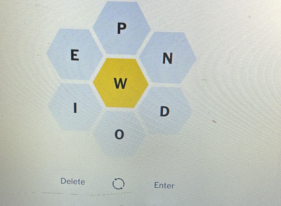 P
E
N
W 
| 
D 
0 
Delete 
Enter