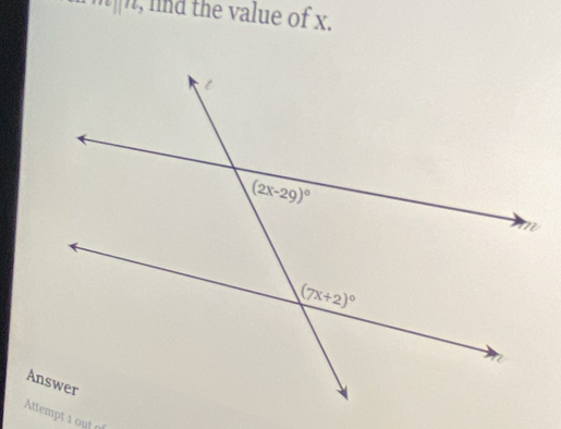 beginarrayr 10 11endarray |beginarrayr 16 endarray , lnd the value of x.